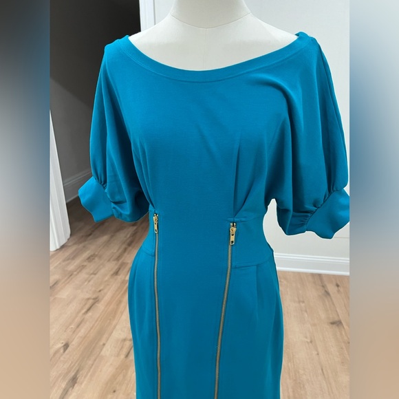 French Connection Blue Mini Dress Size 6 - Picture 3 of 11